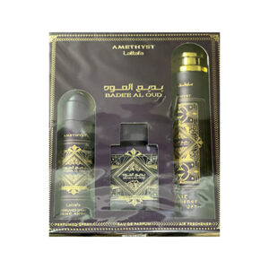 Badee Al Oud Amethyst By Lattafa EDP Gift Set